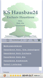 Mobile Screenshot of ks-hausbau24.de